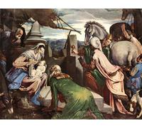 WYKUJMYTO Vintage Poster Abstract Wall Prints Pictures Wall Painting the Stoning of St Stephen by Pietro Da Cortona Art Prints Painting for Office Decor 60x90cm