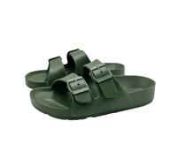 WYLBDBG slippers Women's Summer Outdoor Soft-soled Beach Sandals Home Flat Slippers-army Green-42