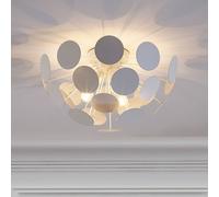 Wyld and Coco 2-Light Pendant Lamp White Hemisphere Shade Wyld and Coco White
