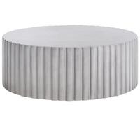 Wyld And Coco Accent Outdoor Coffee Table Grey Fibreglass Mgo 117Cm Uv-Resistant