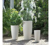 Wyld and Coco Aura Stone Tall Planter Beige 75 x 39 cm Wyld and Coco Beige 75 x 39 cm