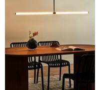 Wyld and Coco Black Linear LED Pendant Lamp Matte Iron Frame Wyld and Coco Black
