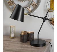 Wyld and Coco Black Metal Crane-Arm Desk Lamp Wyld and Coco Black