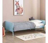 Wyld and Coco Blue Pine Single Bed Frame 90 x 200 cm Slatted Wyld and Coco Blue Single