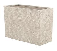 Wyld And Coco Everstone Beige Rectangular Planter 56 X 80 X 56 Cm - Fibreglass-Reinforced Fibre Clay Indoor Outdoor