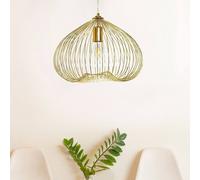 Wyld and Coco Gold 1-Light Pendant - Industrial Iron Cage Lighting Wyld and Coco Gold
