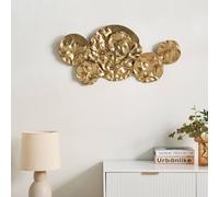 Wyld and Coco Gold Iron Wall Decor Hanging Accent - Vertical or Horizontal Wyld and Coco Gold