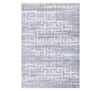Wyld And Coco Grey Area Rug 140 X 200 Cm - Modern Geometric Pattern, Anti-Slip Backing, Underfloor Heating Compatible