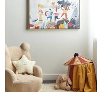 Wyld and Coco Kids Canvas Print Multicolour 63 x 93 cm MDF Frame | Size: 60 cm x 90 cm Wyld and Coco Multicolor 60 cm x 90 cm