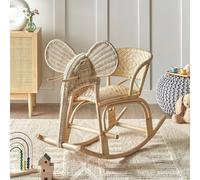 Wyld and Coco Kids Elephant Rocking Chair Natural Rattan Indoor and Sheltered Patio Wyld and Coco Natural