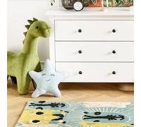 Wyld and Coco Kids Safari Rug 80 x 150 cm Multicolour Low-Pile | Size: 80 cm x 150 cm Wyld and Coco Multicolor 80 cm x 150 cm