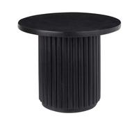 Wyld And Coco Mango Wood Coffee Table 50Cm, Natural Painted Finish, Modern Round Design