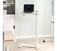 Wyld and Coco Manual Adjustable Sit-Stand Laptop Desk White Steel 70 x 40 cm Wyld and Coco White 70 x 40 cm