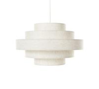 Wyld And Coco Modern Hanging Pendant Lamp White Linen Shade 40 X 40 X 80 Cm - Led Compatible