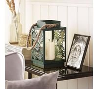 Wyld and Coco Monstera Lantern - Green Metal 25 cm Wyld and Coco Green