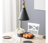 Wyld and Coco Nordic Glow Pendant Lamp Matte Black Aluminium Cone Gold Interior Wyld and Coco Black