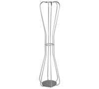 Wyld And Coco Nova Hourglass Silver Coat Stand 165Cm - Freestanding Industrial Coat Rack