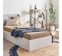 Wyld and Coco Ottoman Bed Frame 90x200 White - Slatted Storage EU Single Wyld and Coco White EU Single