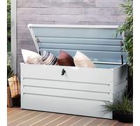 Wyld and Coco Outdoor Storage Box Light Grey Galvanised Steel 400 L Wyld and Coco Grey
