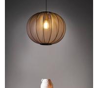 Wyld and Coco Pendant Lamp - Black Nylon Shade Industrial Pendant Light Wyld and Coco Black