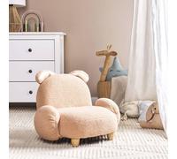 Wyld and Coco Rabbit-Shaped Kids Armchair Beige Boucle Upholstery Wyld and Coco Beige