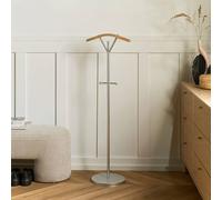 Wyld and Coco Silver Coat Rack 130 cm Freestanding Powder Coat Steel Curved Fir Wyld and Coco Silver
