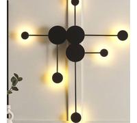 Wyld and Coco Six-Point LED Wall Lamp - Matte Black Powder-Coated Iron Wyld and Coco Black