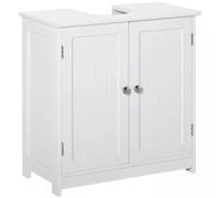 Wyld and Coco White 60x60cm Under-Sink Storage Cabinet with Adjustable Shelf and Drain Hole | Size: 60x60 cm Wyld and Coco White 60x60 cm