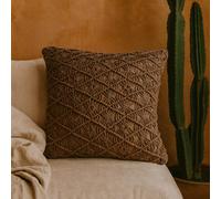 Wyld Haus Amalfi Set Of 2 Hand-Woven Coffee Cushion Covers 45 X 45 Cm