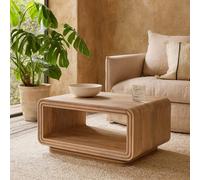 Wyld Haus Arizona Carved Mango Wood Open Coffee Table, Natural Brown, 850 X 450 mm