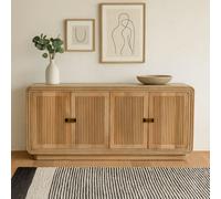 Wyld Haus Arizona Carved Natural Mango Wood 4-Door Sideboard