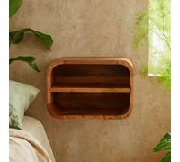 Wyld Haus Assisi Oak Mango Wood Floating Bedside Shelf