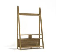 Wyld Haus Athy Small Brown Oak Wooden Ladder Tv Unit 1050mm W X 1754mm H