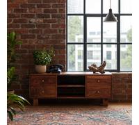 Wyld Haus Bologna Sheesham Wood Tv Media Unit 4 Drawers