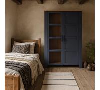 Wyld Haus Bramblecroft 2-Door Navy & Oak Display Cabinet
