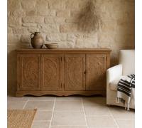 Wyld Haus Brighton Xl Whitewashed Mango Wood Sideboard With 4 Doors