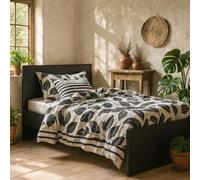 Wyld Haus Budapest 3Ft Single Matt Black Wooden Bed Frame