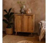 Wyld Haus California Mango Wood Drinks Cabinet, 2 Doors, 800X400X900mm