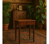 Wyld Haus Chantilly Chestnut Mango Wood Turned Leg Writing Desk