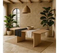 Wyld Haus Christo Dining Table, White-Pigmented Oak Veneer, 220 X 105 Cm