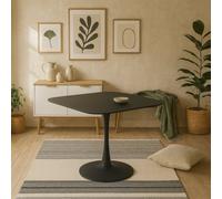 Wyld Haus Cloverfern Black Ceramic Square Dining Table Seats 4