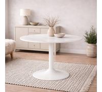 Wyld Haus Cloverfern White Ceramic Round Coffee Table 600mm