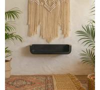 Wyld Haus Dinan Black Mango Wood Floating Console Table