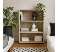 Wyld Haus Dris Natural Oak Effect 2-Shelf Bookcase, Compact