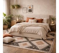 Wyld Haus Dublin Cream 6Ft Super King Ottoman Bed With Tall Ribbed Headboard
