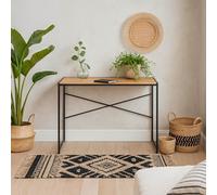 Wyld Haus El Paso Black Metal And Wild Oak Veneer Desk