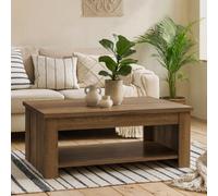 Wyld Haus Fernlight Dark Oak Rising Coffee Table With Drawers And Shelves