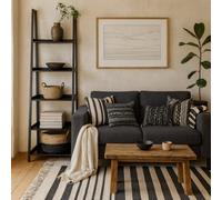 Wyld Haus Florence Black 5-Shelf Step Ladder Bookcase By
