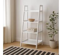Wyld Haus Florence White Step Ladder Bookcase 4 Shelves