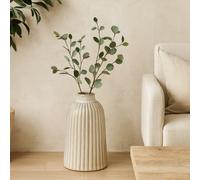 Wyld Haus Forge Medium White Matt-Glazed Ceramic Bell Vase